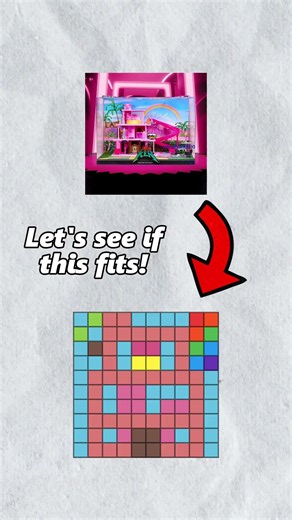 Will the mojo dojo casa house fit in a 10x10 grid? #pixelart #pixelarttutorial #drawing #barbie