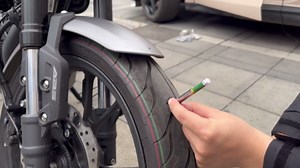 Professional Tire Tread Depth Gauge (1/32" & 25mm) - 6 Sided Color Coded Tire Measurement Tool with Dual Scale,Heavy-Duty Tread Depth Checker for Cars, Trucks & Motorcycles