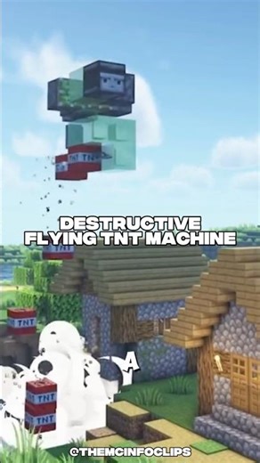 A flying TNT bomber… built in Minecraft. 💣✈️Simple build, crazy power.#Minecraft #MinecraftShorts