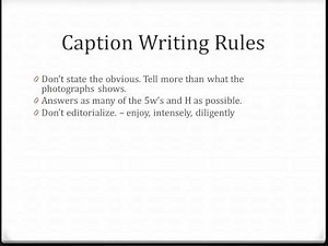 Writing Captions