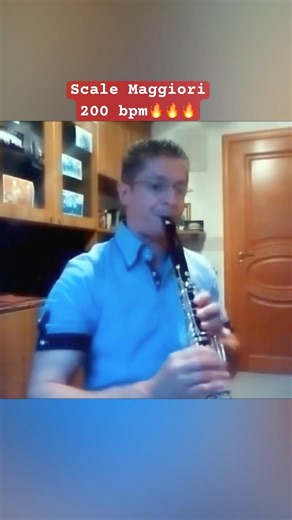 Scale Maggiori 200 bpm🔥🔥🔥 #clarinet #clarineplayer #clarinette