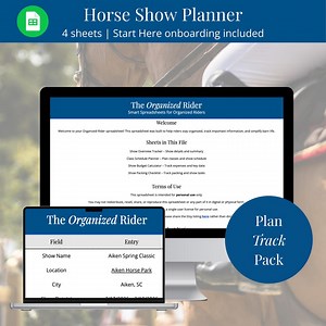Tableur de planification de concours hippiques | Suivi du budget Hunter Jumper (Google Sheets) - Etsy France