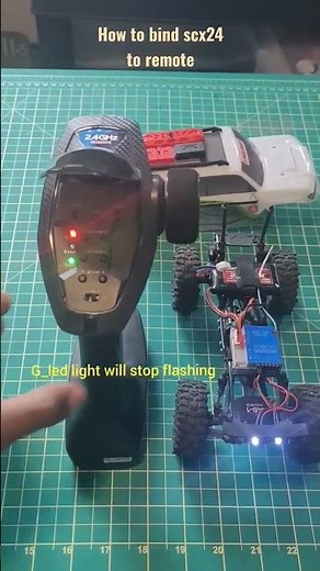 How to bind axial scx24 to remote in less than 30 seconds (Servo or car is glitching)