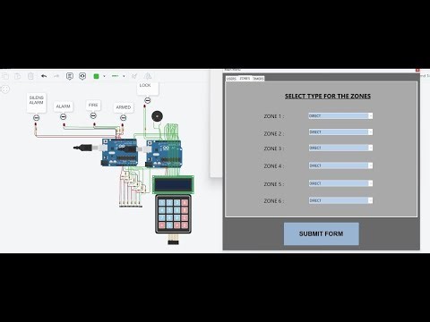 Security System and Fire Alarm System With Arduino UNO