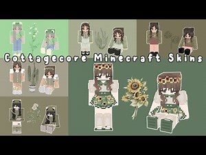 {🌿} Cottagecore Minecraft Skins ~ Fiaracore