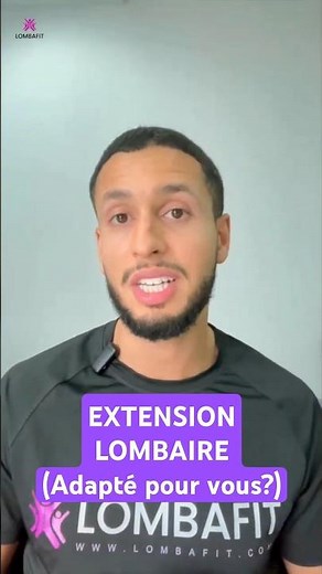 👉Exercice d'extension lombaire : adapté pour vous ? (explication kiné)
