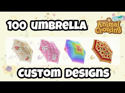 100 Umbrella Custom Designs in ACNH | Animal Crossing New Horizons