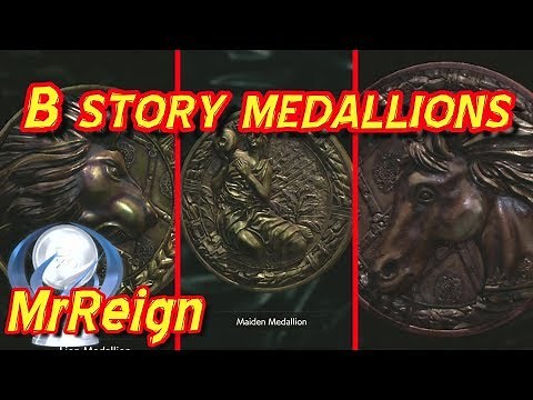 Resident Evil 2 Remake - Leon Clair's B Story - 2nd Story - Statue Solutions - 3 Medallion Locations