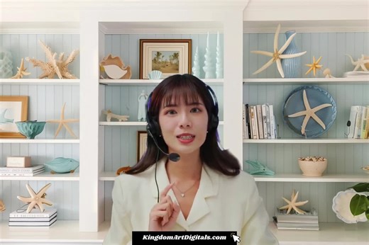 Modern Ocean Virtual Background | Zoom Background, Home Office Wallpaper, Professional Teams Googlemeets, Meetings, Blue Starfish Bookshelf - Etsy