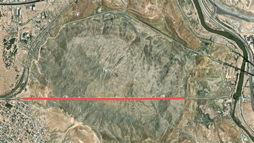 Blasting for border wall construction begins at Mount Cristo Rey