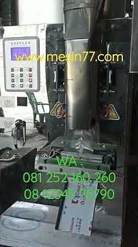 Mesin packing sachet otomatis dan rencengan beras gula #shorts