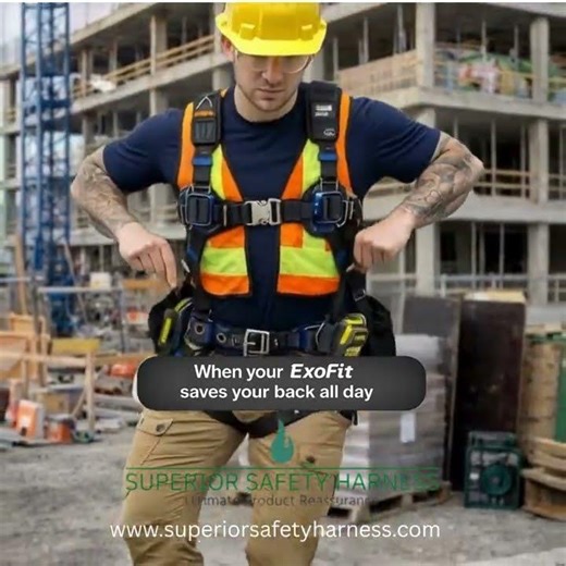 When your safety harness saves your back all day