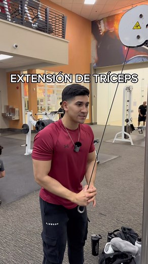 EXTENSIÓN DE TRÍCEPS UNILATERAL @moisesebrahim_ Las repeticiones negativas en extensión de tríceps son beneficiosas porque enfatizan la fase excéntrica del movimiento, lo que puede aumentar la fuerza y estimular el crecimiento muscular al someter los músculos a una tensión adicional durante la elongación. NUEVO VIDEO EN YOUTUBE, LINK EN MI PERFIL 😁 #juanwagner | Juan Wagner