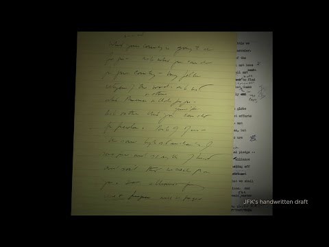 How President Kennedy Wrote his Inaugural Address