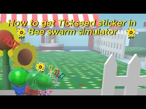 How to get TICKSEED STICKER in Bee swarm simulator (FARM EASY)