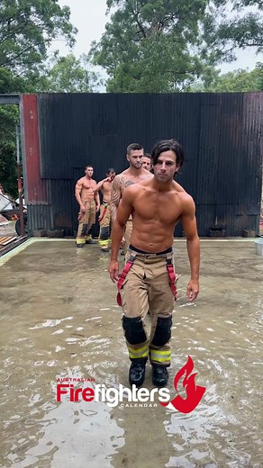 Australian Firefighters Calendar Pre-Photoshoot Mirror Check