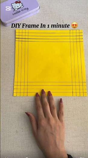 DIY Frame From Chart Paper✂️ | Easy Home Decor Idea #Shorts