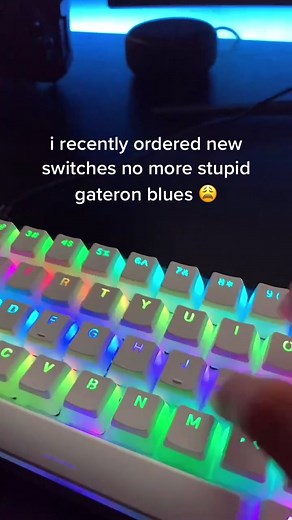 reds are basic but it was the only ones that were in stock and the only ones that I could afford lol #techtok #tech #gk61 #gateron