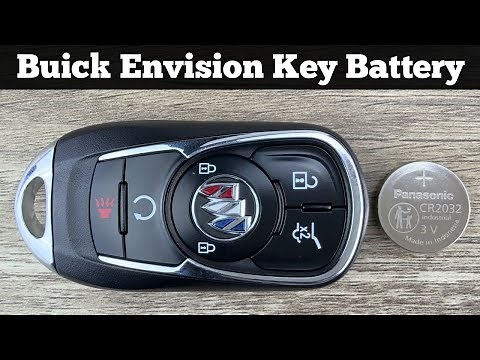 2016 - 2020 BUICK ENVISION Remote Key Fob Battery Replacement - How To Change Replace Batteries DIY