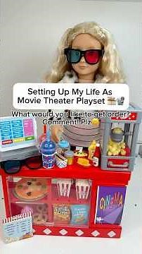 Satisfying Set Up Movie Theater Snack Cart With Miniature Toy | Doll House #shortsfeed #shorts #asmr