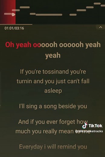 Count On Me karaoke lyrics Bruno Mars