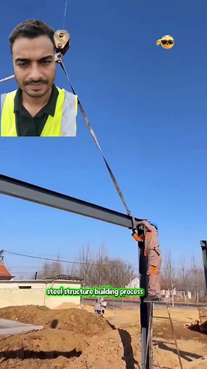 steel structure building process #steel #structure #building #process #underconstruction #civilengineering | Ashik Rahman