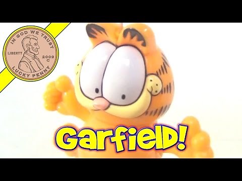 Garfield Pull String Suction Cup Window Toy