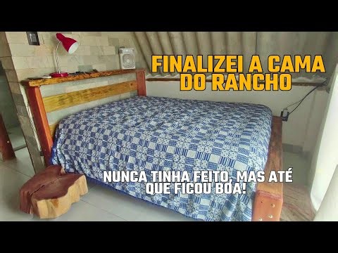 Finalizei a cama do rancho! Não ficou perfeita, mas até que ficou boa!