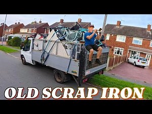scrap man recycling for cash old scrap iron #subscribe #free #howtomake