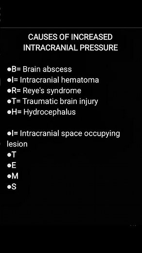 Causes of Increased Intracranial Pressure (ICP) | Mnemonics #clinicalskills #medschool #ukmla #plab.