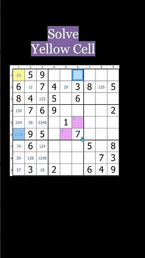 How To Solve Sudoku 2-String Kites Sudoku Shorts 86 #sudoku #puzzle #shorts