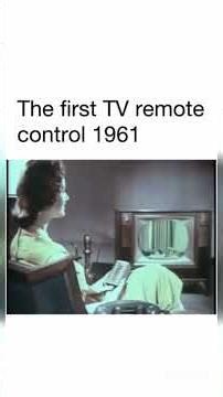 Discover the First Ever TV Remote from 1961! 📺✨ #Shorts