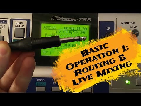 Tascam 788 Portastudio - Basic Operation for Livemixing
