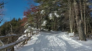 Snow lovers rejoice!❄️ Yesterday's storm has covered our trails & we are ready for more this weekend! Explore our winter wonderland by cross-country skiing, snowshoeing, & more: https://bit.ly/3R1DDcK | Mohonk Mountain House