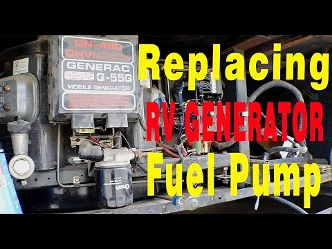 Replacing GENERAC GN-480 RV generator FUEL PUMP after sitting for 2+ years! (PART 1/2)