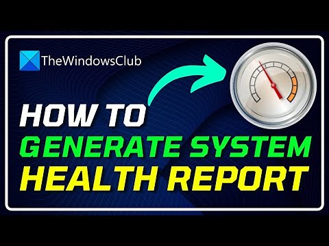 How to Generate SYSTEM HEALTH REPORT || Generate SYSTEM PERFORMANCE REPORT [WINDOWS 11/10]