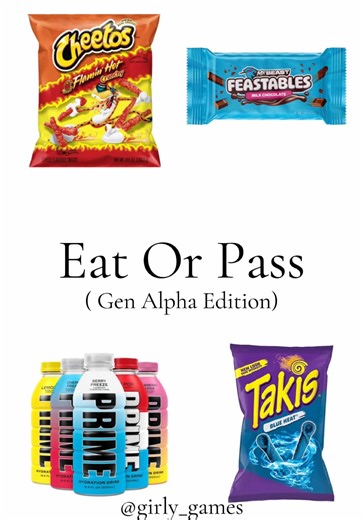 Eat Or Pass: Gen Alpha Edition Games