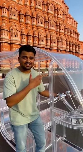 😱 Ye Transparent Auto Rikshaw Paani Se Chalti Hai?! Hawa Mahal Ke Saamne LIVE Review!