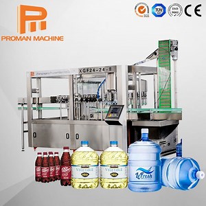 [Hot Item] 500ml 1.5L 5L 10L Customized Bottle Filling Machine Alcohol Drink Fruit Extraction Juice Pure Water Filling Production Line