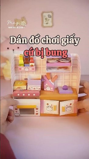 Dán đồ chơi giấy cứ bị bung - Lưu ý khi làm mô hình 3D DIY - DIY cùng Tiệm Tạp Hóa Nhà May
