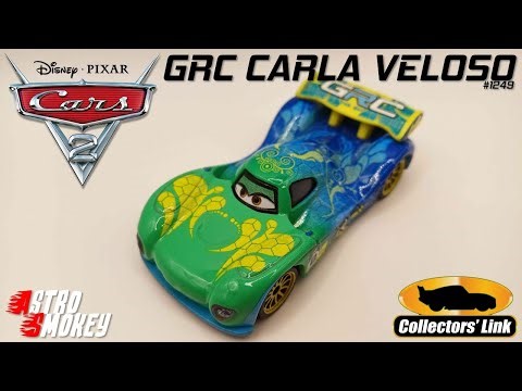 Mattel Disney/Pixar Cars GRC Carla Veloso (World Grand Prix Racer) 2024 Singles Case J Mini 10-Pack