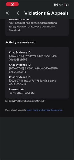 Roblox why did you delete my acc 😭😭😭😭