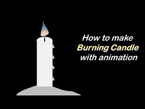 How to make burning Candle 🕯️ with animation in PowerPoint#burning candle