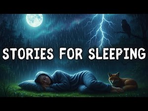 10 HOURS of Bedtime Stories for Adults | NO ADVERTS | Black Screen | Rain Sounds 🌧