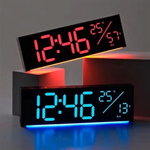 11" RGB Digital Wall Clock Price in Bangladesh #wallclocks #digitalclock