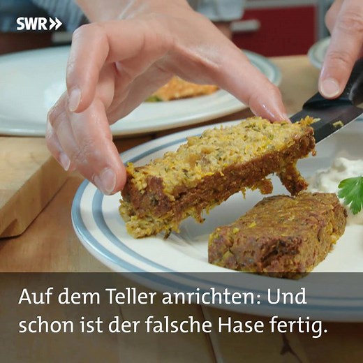Landfrau Jessica Schönfeld will ihre Gäste bei "Lecker aufs Land" mit einem vegetarischen Menü überraschen. Hier das Rezept für ihre fleischlose "Hackbraten"-Variante zum Nachkochen. | SWR