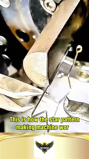 This is how the star pattern making machine works #shorts