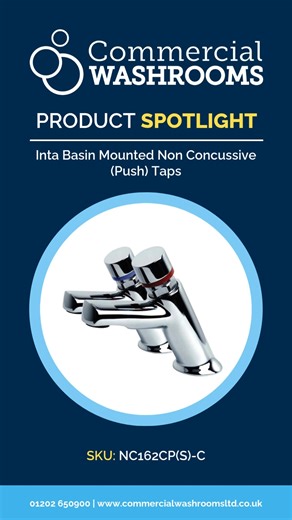 Commercial Washrooms | ✨ Product Spotlight ✨ These Intatec Basin Mounted Concussive Taps feature a push button for automatic closure, minimizing waste and... | Instagram