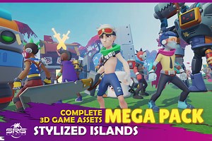 Stylized Islands - Complete 3D Game Assets Mega Pack | 3D Characters | Unity Asset Store
