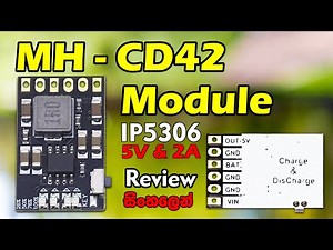 MH-CD42 Charge Discharge Module|USB 5V 2A Boost Converter Step-Up Power Module for Li-ion Batteries.